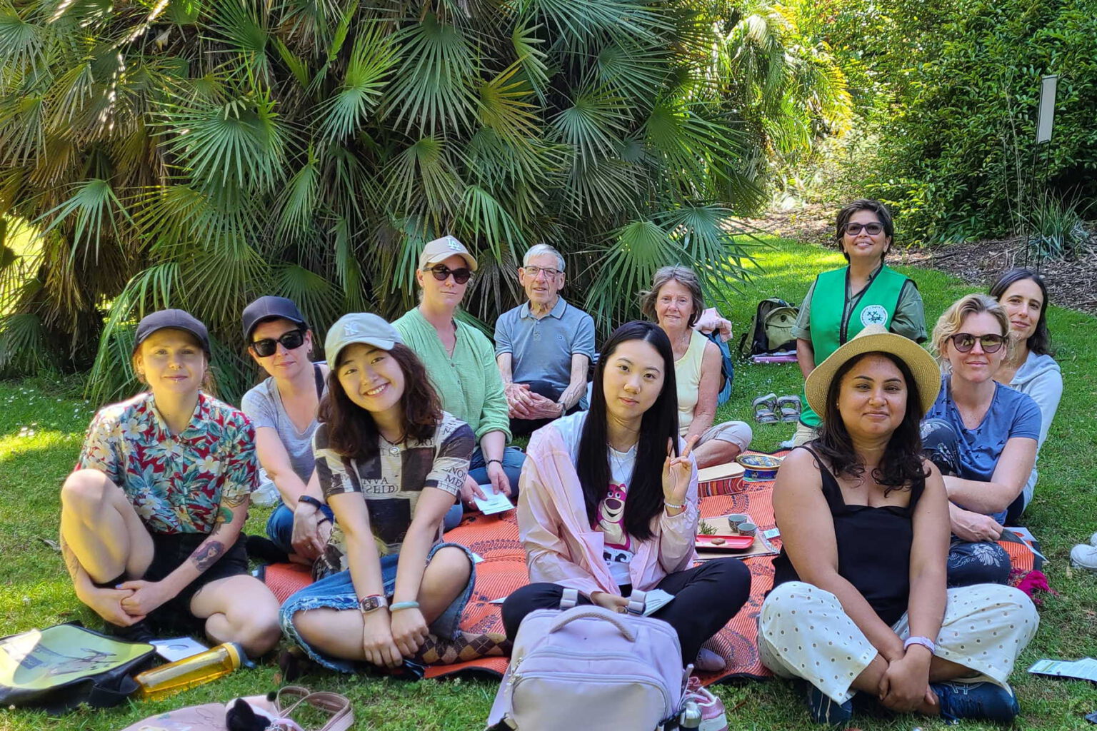 Shinrin Yoku for the University of Melbourne students, enjoying the tea ceremony